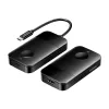 Transmissor/receptor sem fios Vention ADOBB USB-C para HDMI — 4K@30Hz, 1×HDMI, cabo USB-C 1 m, preto