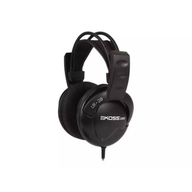 Koss | UR20 | Auscultadores estilo DJ | com fios | on-ear | cancelamento de ruído | preto