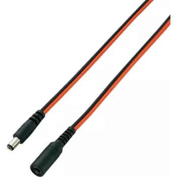 VOLTCRAFT Cabo de extensão de baixa tensão ficha de baixa tensão - conector fêmea de baixa tensão 5,5 mm 2,5 mm 5,5 mm 2,5 mm 3,00 m 1 unid. (93025c183)