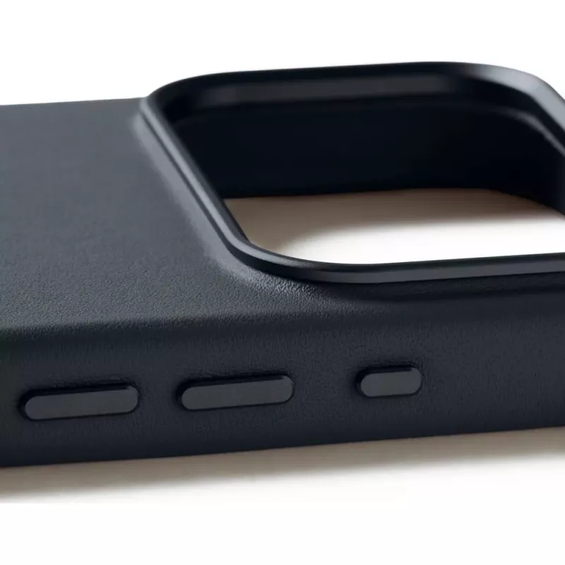 Mujjo Full Leather Case MagSafe capa para iPhone 17 Pro cinzento