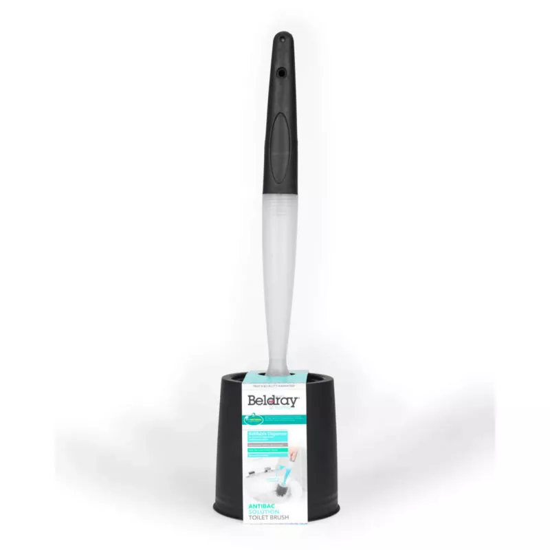 Escova de sanita Beldray LA033996UFFEU7 Antibac Cinzento, escova de limpeza de sanita antibacteriana