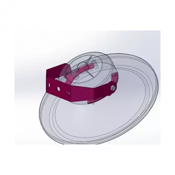Synergy 21 candeeiro suspenso LED UFO com suporte de parede para UFO tamanho M, suporte curto