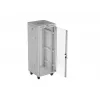 Armário rack de chão LANBERG 19 polegadas 32U 600×600 mm cinzento com portas perfuradas e LCD (embalagem plana)
