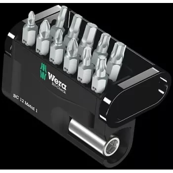 Wera BC 12 Metal 1 bits de aparafusar 12 unid.