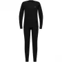 Conjunto de roupa interior Odlo Set long MERINO 200 KIDS criança, tamanho 116 cm, preto