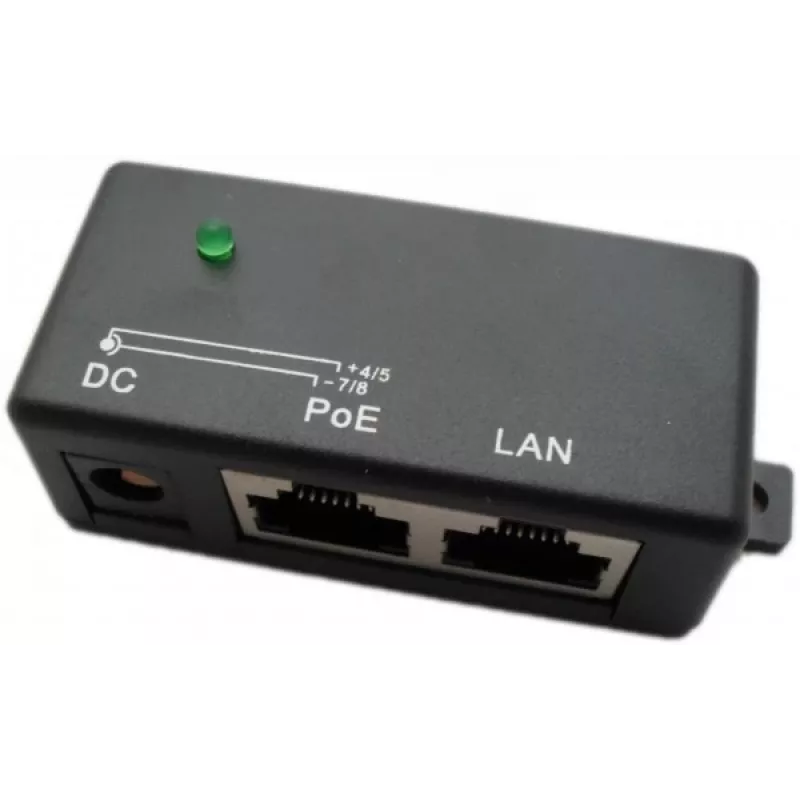 Injetor PoE Extralink 1 porta 100 Mbit/s RJ45