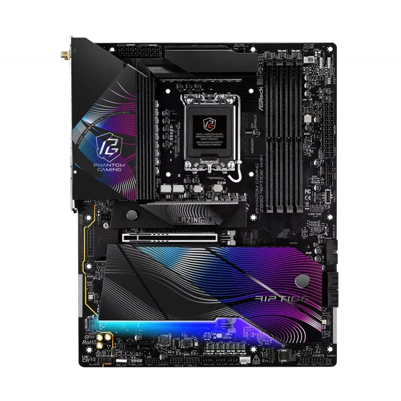 Motherboard ASRock Z890 Riptide WiFi — Intel Z890, LGA1851, ATX, DDR5, 4 DIMM, Wi‑Fi 7, LAN 2.5Gb, Thunderbolt 4