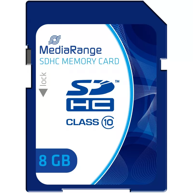 Cartão de memória MediaRange 8 GB SDHC Class 10 MR962