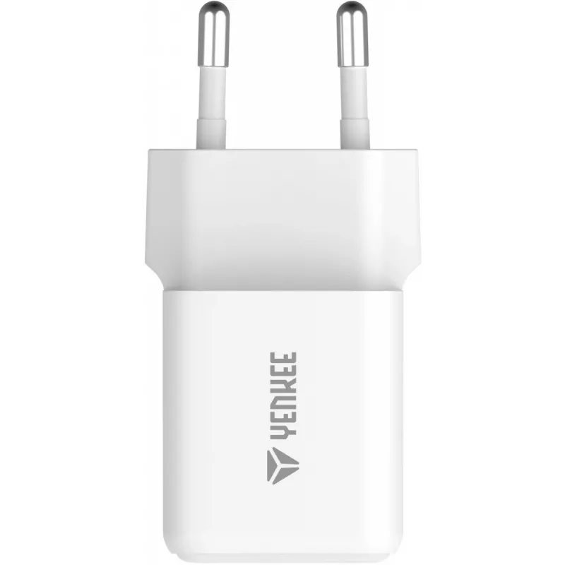 Carregador de rede USB-C/A YENKEE YAC G38 20W 3A Power Delivery (USB‑C e USB‑A)