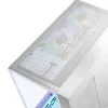 Caixa de PC MODECOM Volcano Panorama Midi Tower branco — micro ATX, vidro temperado, ARGB, USB-C, suporta GPU 400 mm