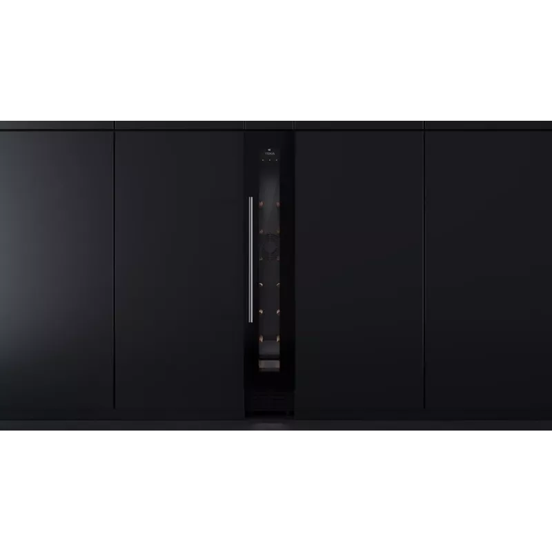 Teka RVU 10008 GBK Arrefecedor de vinho termoelétrico de encastrar preto 8 garrafas