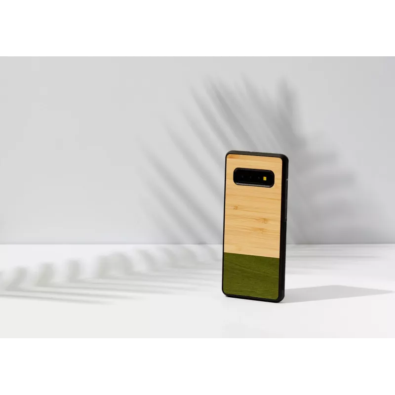 Capa para smartphone Man and Wood para Samsung Galaxy S10 Plus — Bamboo Forest preto