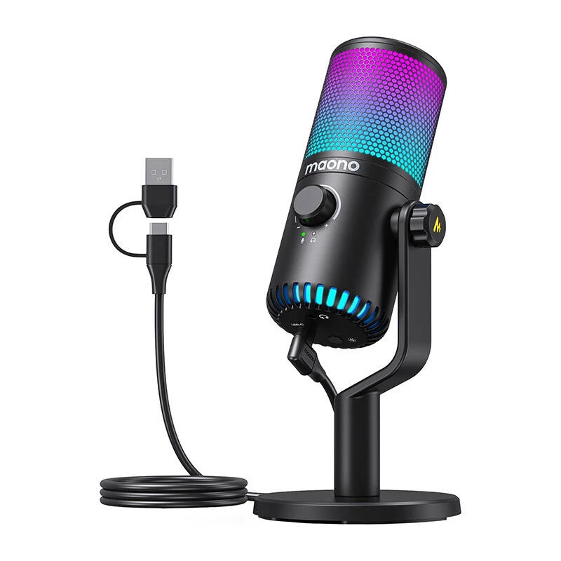 Microfone de jogos Maono DM30RGB