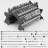 Conjunto de chaves de precisão Extralink EX.21465 — kit magnético de 128 em 1 bits
