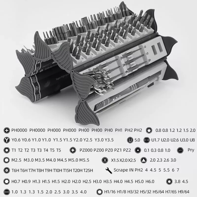 Conjunto de chaves de precisão Extralink EX.21465 — kit magnético de 128 em 1 bits