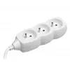 TRACER PowerCord cabo de extensão 1,5 m 3 tomadas branco