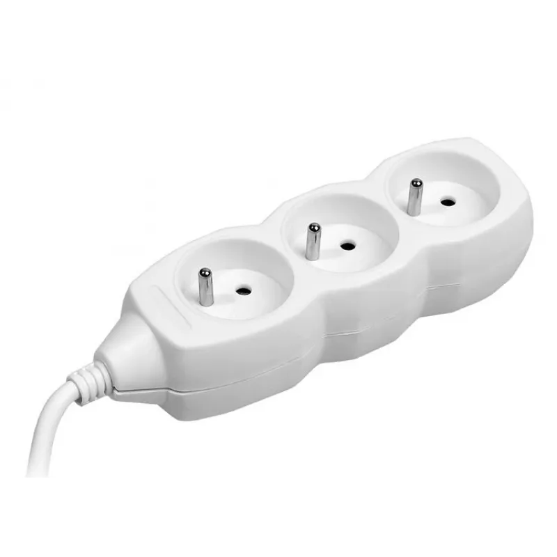 TRACER PowerCord cabo de extensão 1,5 m 3 tomadas branco
