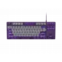 Teclado gaming NATEC Fury Kanabo K2 US retroiluminado branco mecânico cinzento-roxo