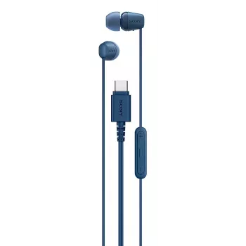 Headset Sony IER-EX15C Com fios In-Ear Chamadas/Música USB Type-C Azul