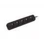 Extensão elétrica Lanberg PS0-05E-0150-BK 1,5 m 5 tomadas AC Interior Preto