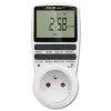 Temporizador eletrónico QOLTEC PC0628 com visor LCD, contagem decrescente de 24 horas