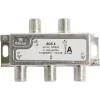 Triax SCS 4 - Divisor de cabo - 75 Ohm - 5 - 2400 MHz - Prateado - Branco - Fêmea/Fêmea - 11,5 dB (349824)