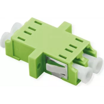 Caixa LC duplex ROLINE OM5 com flange e bucha de cerâmica - fibra multimodo - duplex - fibra ótica (FO)