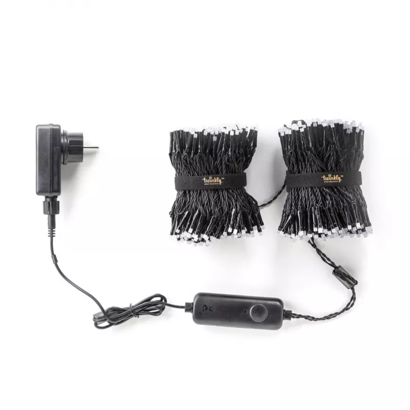 TWINKLY Strings 600 (TWS600STP-BEU) luzes inteligentes de árvore de Natal 600 LED RGB 48 m
