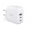 Carregador de parede ultrarrápido AUKEY PA-B6S branco Omni a Mix GaN
