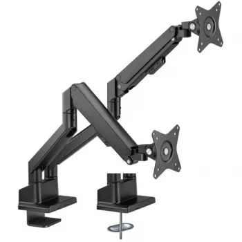 Goobay Suporte de secretária Pro Dual Monitor VESA para ecrãs de 17-32 polegadas com mola a gás