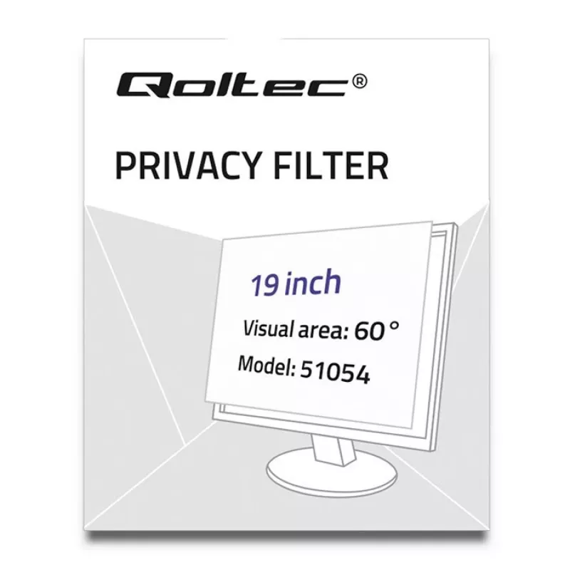 Qoltec 51054 filtro de privacidade 48,3 cm (19) portátil
