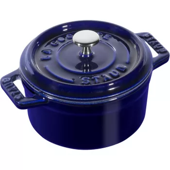 Mini frigideira individual de ferro fundido Staub Minis — 10 cm de diâmetro, azul
