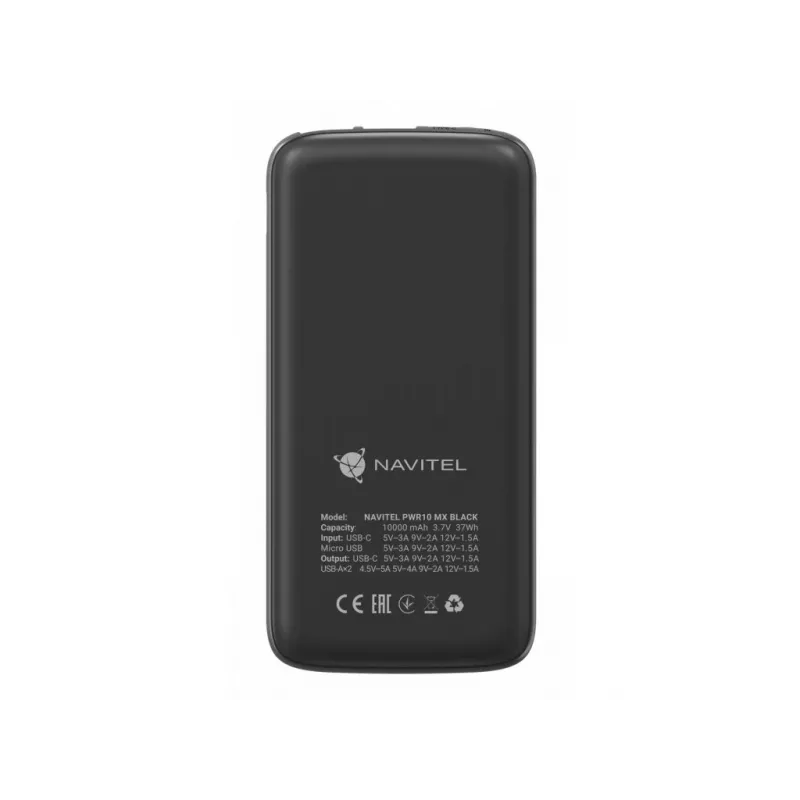 Powerbank portátil Navitel PWR10 MX preto 10000 mAh