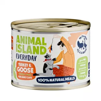 ANIMAL ISLAND Everyday peru e ganso - comida húmida para gatos - 200 g