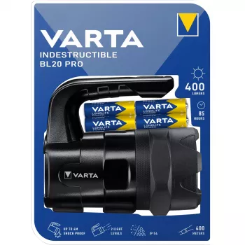 Lanterna Varta INDESTRUCTIBLE BL20 PRO preto LED (18751101421)