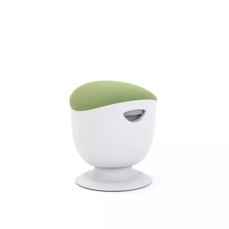 Banco de equilíbrio ergonómico Up Up Seul branco, D42 tecido verde