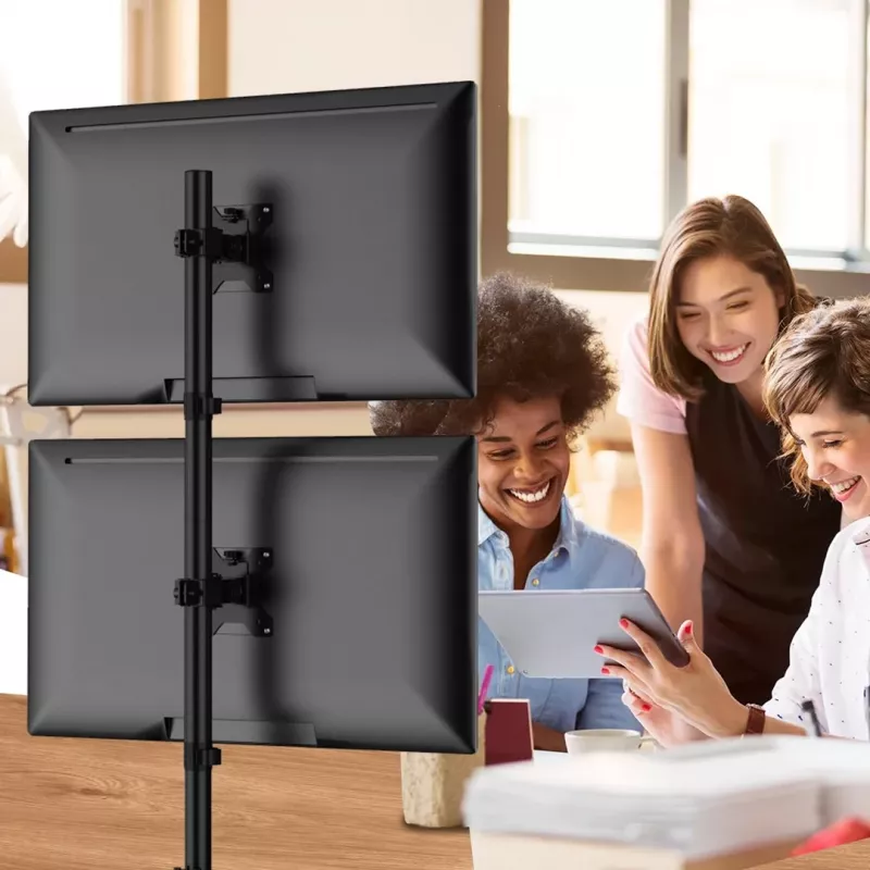Suporte de TV Maclean 13-27 polegadas MC-966 (mesa, 27), suporte para monitor, Preto