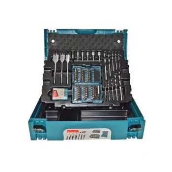 Conjunto de brocas e bits MAKITA MAKPAC B-53908 de 62 peças