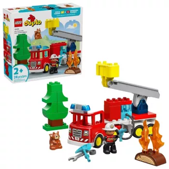 LEGO DUPLO 10473 Carro de Bombeiros com Mangueira e Bombeiro