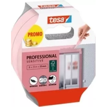 Fita de mascarar Tesa Professional Sensitive 56267 50 m x 25 mm, 2 unid.