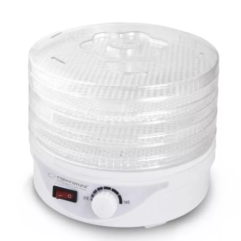 Desidratador de alimentos Esperanza EKD003 transparente, branco 250 W