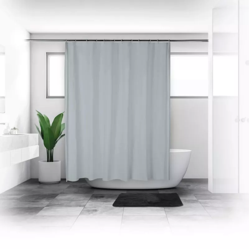 Cortinado de duche Beldray LA028268LGRYUFFEU7 Antibac cinzento – cortinado de banho antibacteriano, tamanho padrão