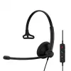 Headset EPOS IMPACT 100 MS Mono USB-C+A com fios leve 51g