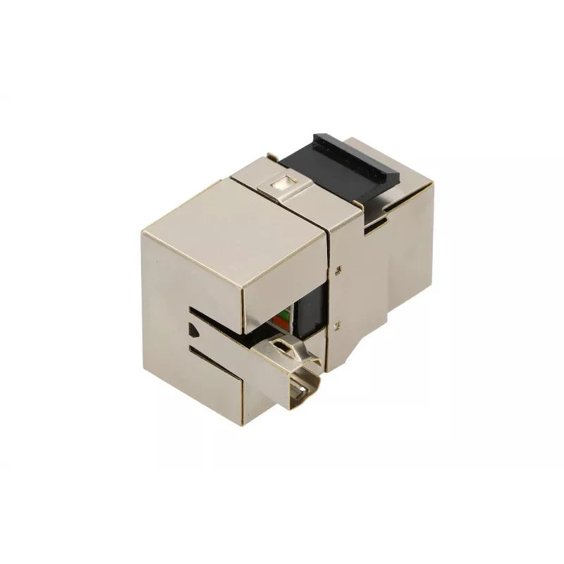 Conector fêmea keystone Extralink CAT6 STP RJ45, fêmea, cor de aço, 1 unid.