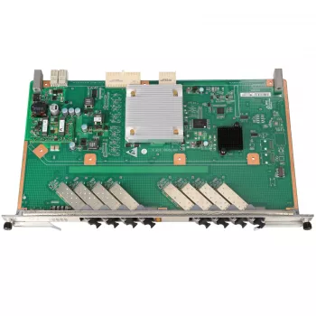 Optical Network Terminal HUAWEI H807GPBH — placa GPON com 8× portas GPON 2.5G e slot SFP
