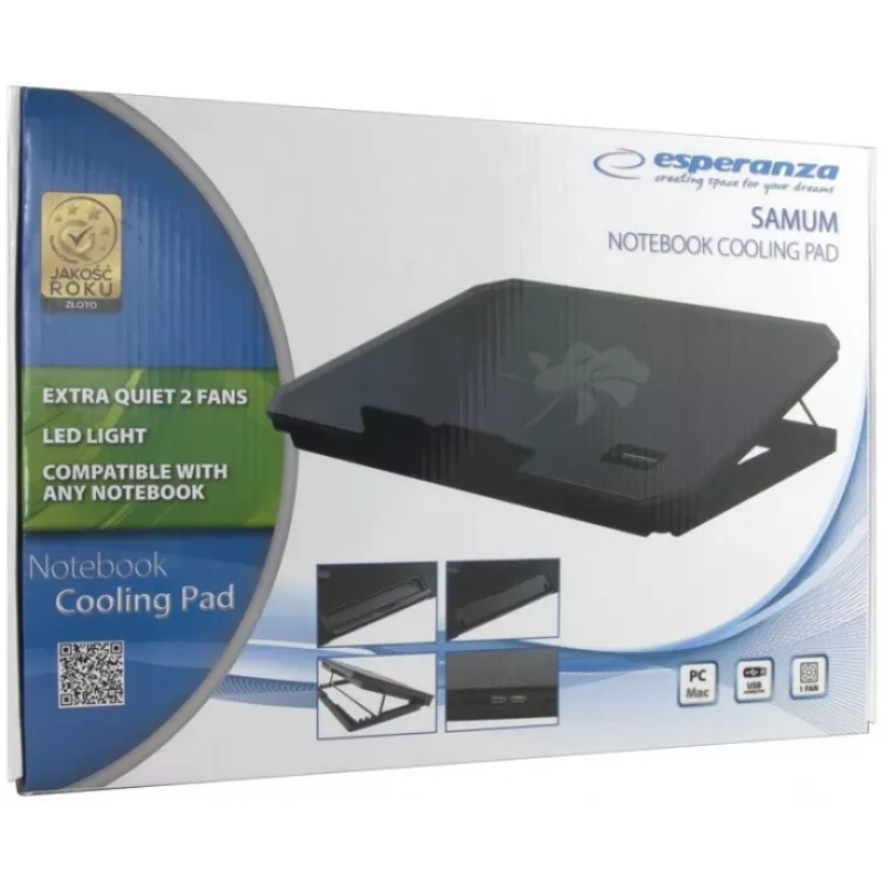 Base de arrefecimento para portátil Esperanza EA141 1200 RPM