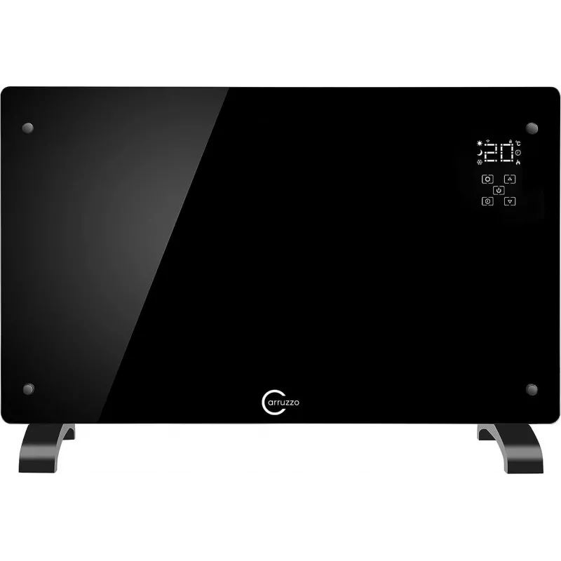 Carruzzo Q20F1 Aquecedor de vidro preto