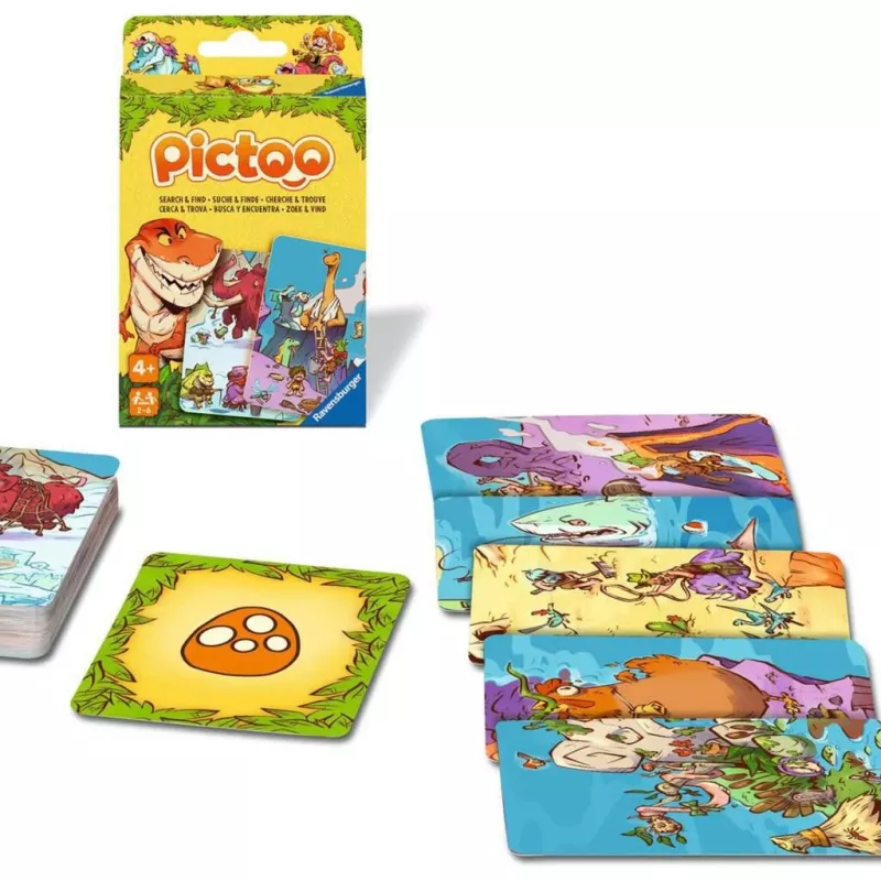 Pictoo Dino-Welt, jogo de cartas