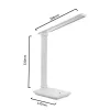 Candeeiro de secretária LED MACLEAN MCE616W 9W com carregador wireless Qi integrado