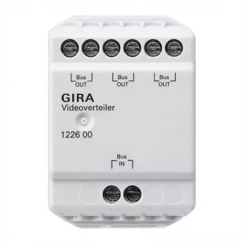 Distribuidor de vídeo GIRA 122600 para intercomunicação de porta (122600)